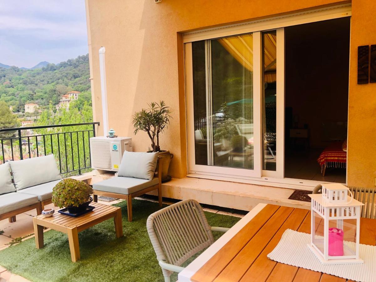Mon Appart Avec Terrasse Et Piscine Roquebrune-Cap-Martin Kültér fotó